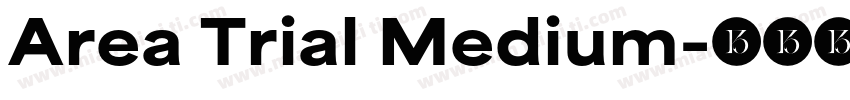Area Trial Medium字体转换